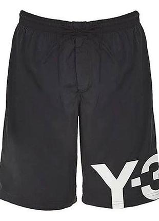 Y-3 adidas large logo swim shorts