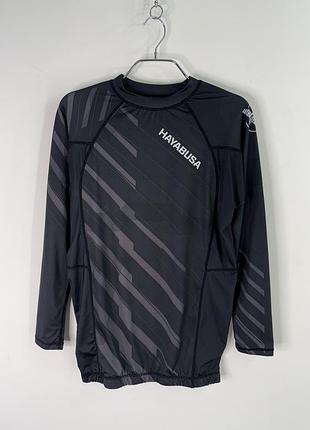 Hayabusa odor resist long sleeve rashguard grey martial arts m size
