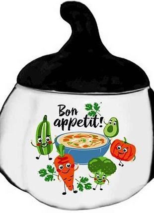 Горщик для випікання 750мл гарбуз з ручками bon appetit тм farglass