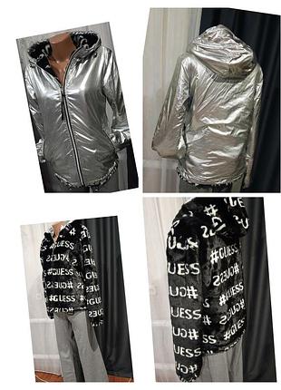 Двусторонняя куртка guess, размер наш 42-46