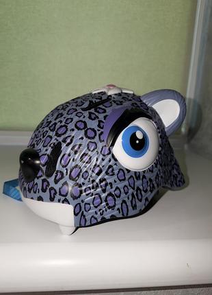 Дитячий велошолом crazy safety purple leopard.