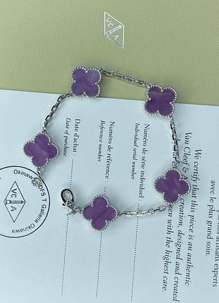 💎new💎брендовый браслет van cleef , vca, клевер, ван клиф ♥️♥️♥️с логотипом