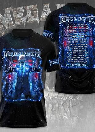 Футболка megadeth xxs-4xl