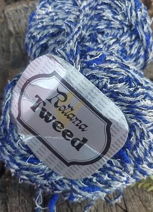 Пряжа для в'язання. сток! фактурна твідова пряжа reliana tweed