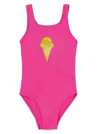Купальник слитный на подкладке для девочки lupilu creora® 371859 086-92 см (12-24 months) розовый