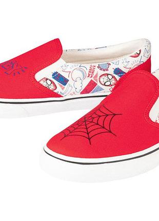 Сліпони текстильні для хлопчика disney spider-man 402391 34 червоний