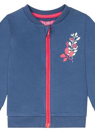 Толстовка двунитка для девочки lupilu lidl 372603 086-92 см (12-24 months) синий