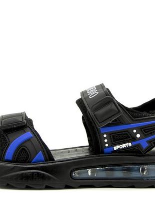 Сандалии для мальчика kimboo черный с синим (gg2466 black-blue (34 (22 см)))