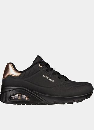 Женские кроссовки skechers / оригинальные кроссовки черного цвета