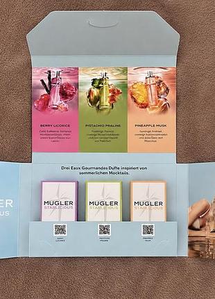 Набір пробників mugler starlicious, 3х1,2 мл, новий