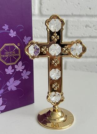 Фігурка зі стразами swarovski хрест 14 см 1601946