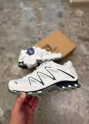Стильные женские кроссовки salomon xt-quest white black grey