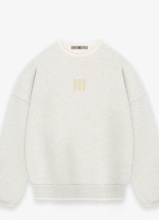 Adidas x fear of god  athletics heavy  fleece crewneck sweatshirt  размер: м (l-xl)