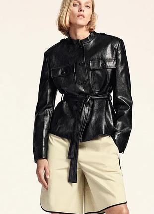 Куртка zw collection из искусственной кожи
