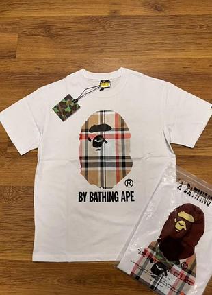 Футболка bape x burberry