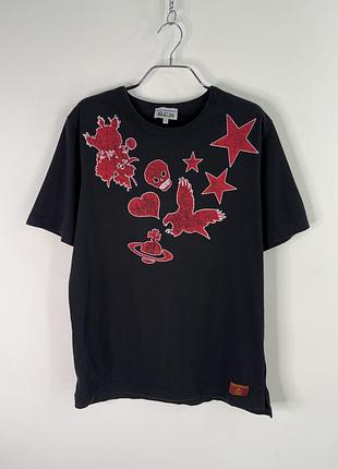 Vivienne westwood man skull orb graphic t-shirt xl size
