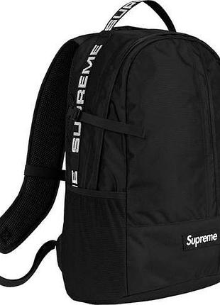 Supreme ss18  backpack black рюкзак