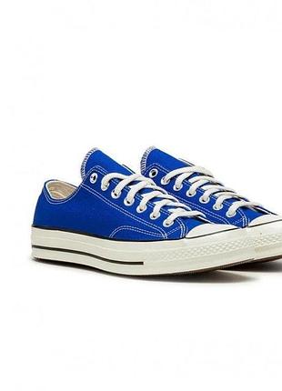Чоловічі кеди converse chuck taylor all star низькі (low-top) синього кольору.