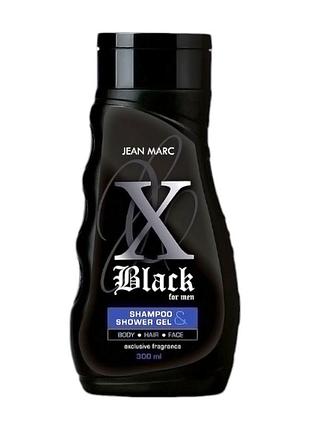 Парфумовиний гель-шампунь для душу jean marc x-black чоловічий 300 мл.