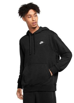Бомбер чоловічий nike m nsw club hoodie po ft (cz7857-010)