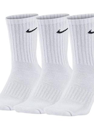 Шкарпетки чоловічі nike u nk everyday ltwt crew 3pr (sx7676-100) 34-38