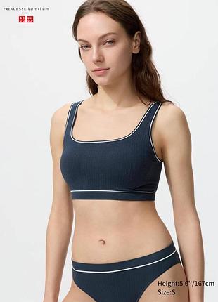 Бюстгальтер uniqlo топ с чашками