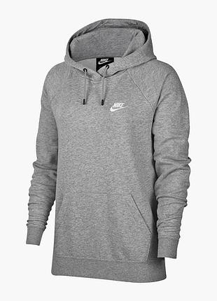 Худі жіноче nike w essential fleece hoodie grey bv4124-063