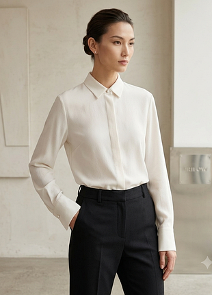 Женская белая блуза  burberry uniform