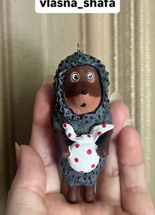 Ялинкові іграшки новорічний декор ручна робота handmade ёжик в тумане 🦔
