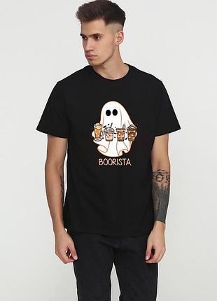 Футболка мужская черная с принтом "boorista", 3xl