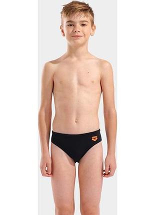 Плавки слипы для мальчиков arena bright swim briefs черный, оранжевый дит 152 см