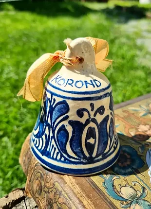 Коллекционный колокольчик, звонок из корундской керамики (рум. ceramica de corund).