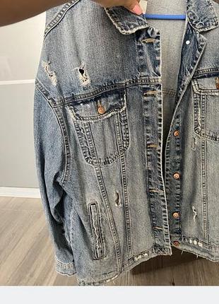 Джинсовка zara подовжена