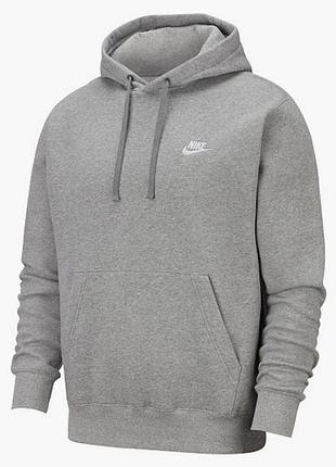 Худі чоловіче nike nsw club crew grey bv2654-063