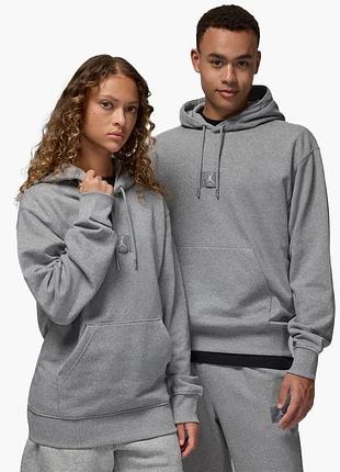 Худі чоловіче air jordan flight fleece grey fv7247-091 s m