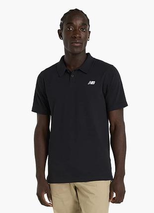 Футболка чоловіча new balance cotton pique brown mt51519bk