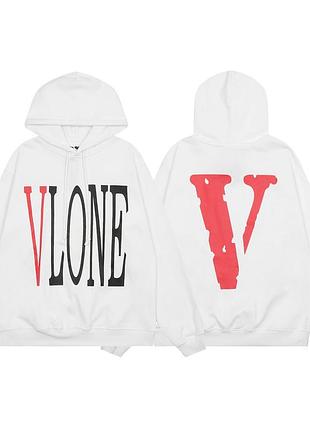 Худи vlone белые 3