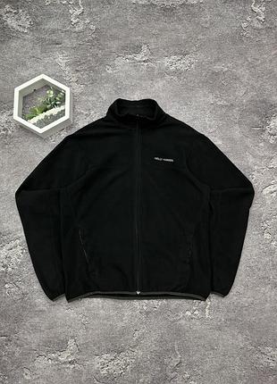 Фліс helly hansen оригінал чорна кофта чоловіча флісова куртка хеллі хансен олімпійка на замку