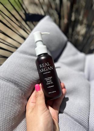 Арганова олія для волосся rated green real argan shine hair oil об'ємом 100 мл.