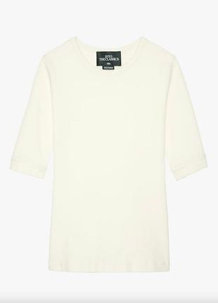 Zara into the classic топ футболка из лимитированной коллекции с "рваным" воротником,р. s