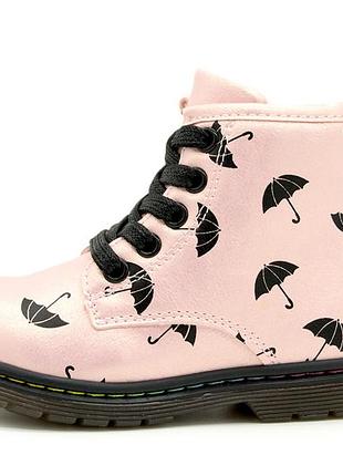 Демісезонні черевики для дівчинки sluch рожевий (q149 pink (24 (15,5 см))