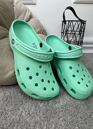 Crocs classic mint жіночі крокси сабо