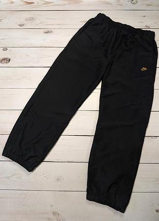 Мужские черные винтажные спортивные штаны nike drill pants оригинал широкие баллоновые брюки найк
