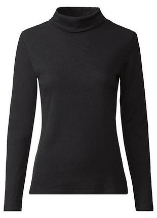 Гольф-водолазка в рубчик для женщины esmara lycra® 391262 l черный