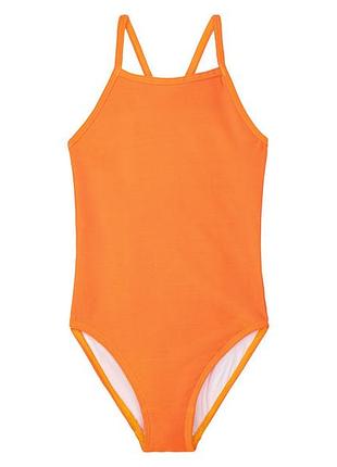 Купальник закритий змінює колір для дівчинки lupilu lycra® 388516 110-116 см (4-6 years) помаранчевий
