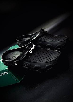 Чоловічі чорні сабо crocs – легке та комфортне взуття для щоденного використання мужские кроксы чорные на каждый день