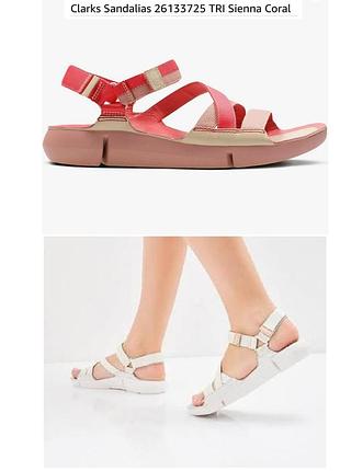 Зручні шкіряні сандалії clarks tri sienna р. 40.5 - 42 устілка 26,5см