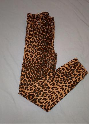 ​🐆 неймовірні леопардові джинси zara trafaluc з високою посадкою / m (38)/ідеальний стан🤎(можливий торг 😉)