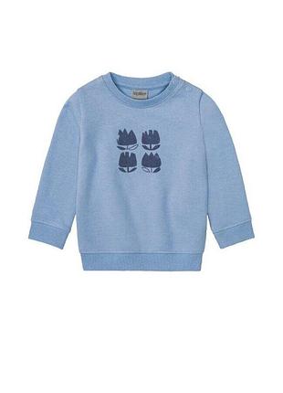 Світшот двунитка для дівчинки lupilu lidl 413721 074-80 см (6-12 months) блакитний