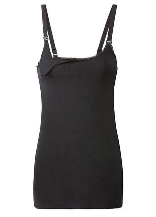Майка для мам-годувальниць з вшитим топом для жінки esmara lycra® 357572_381755 m чорний